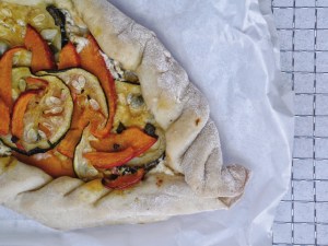 Kürbis-Zucchini Pide
