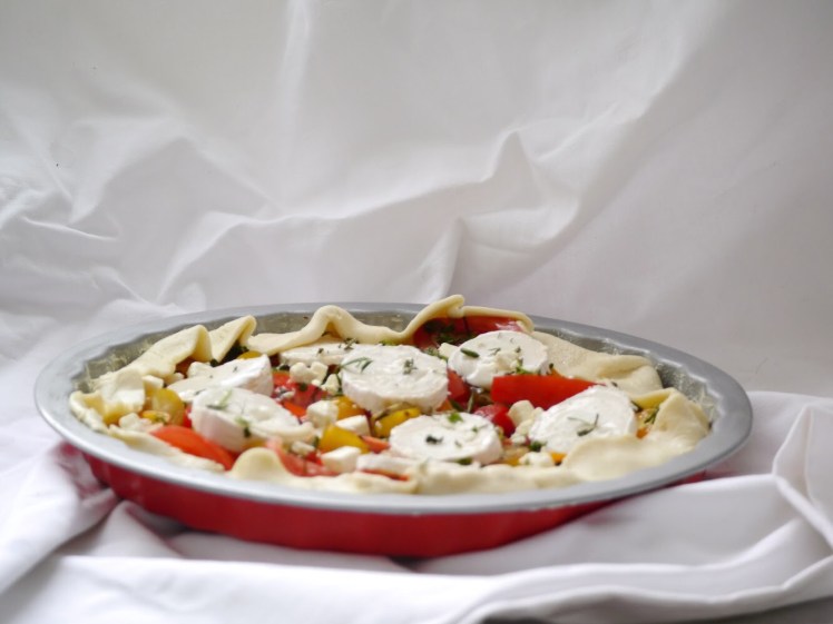 Tomatentarte mit Ziegenkäse und Honig