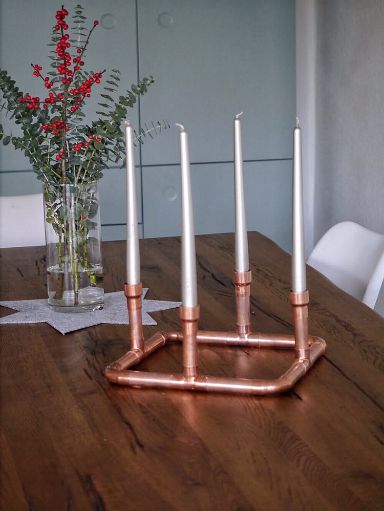 minimalistischer Adventskranz