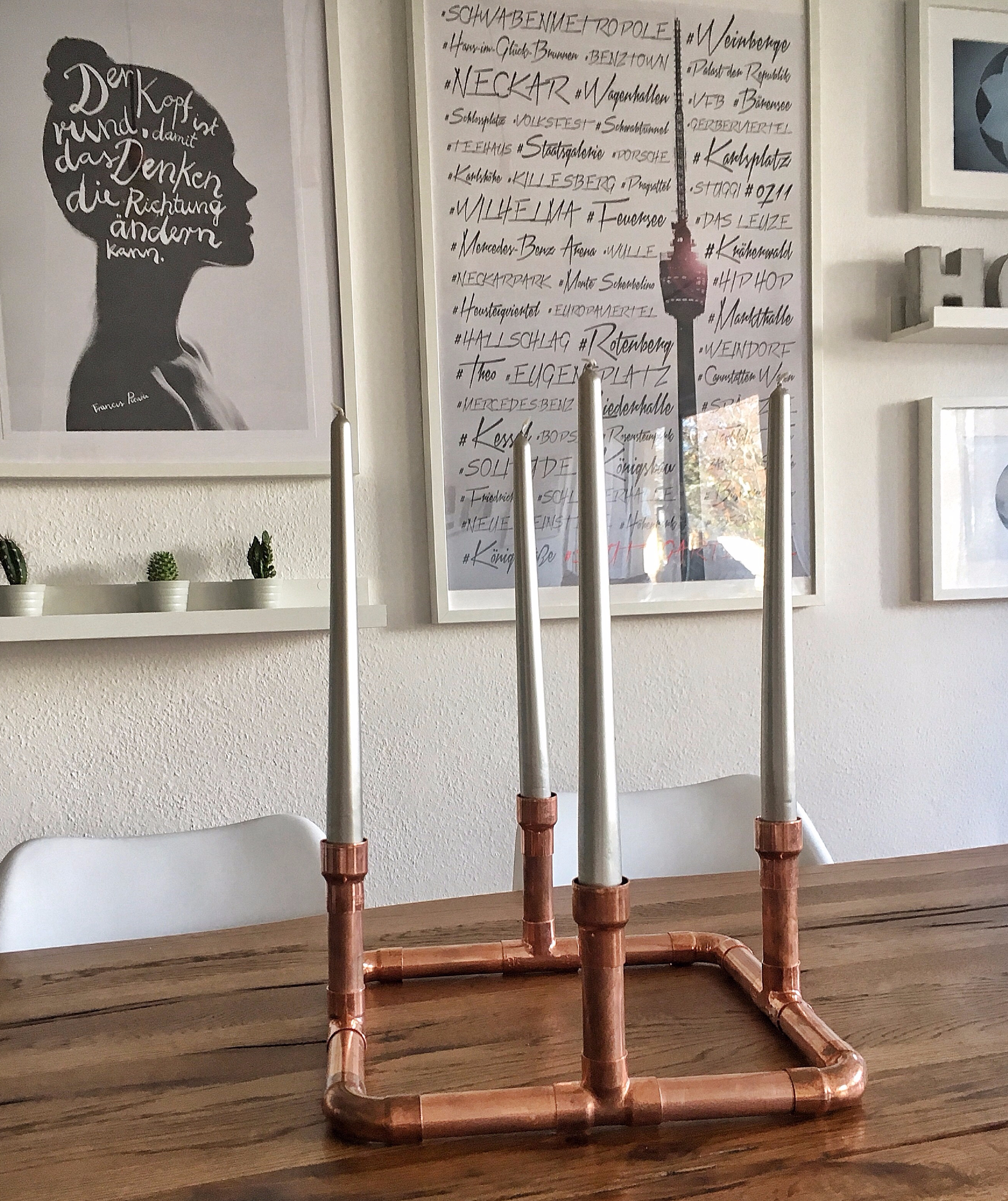 minimalistischer Adventskranz