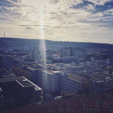 Panoramablick über den Stuttgarter Kessel
